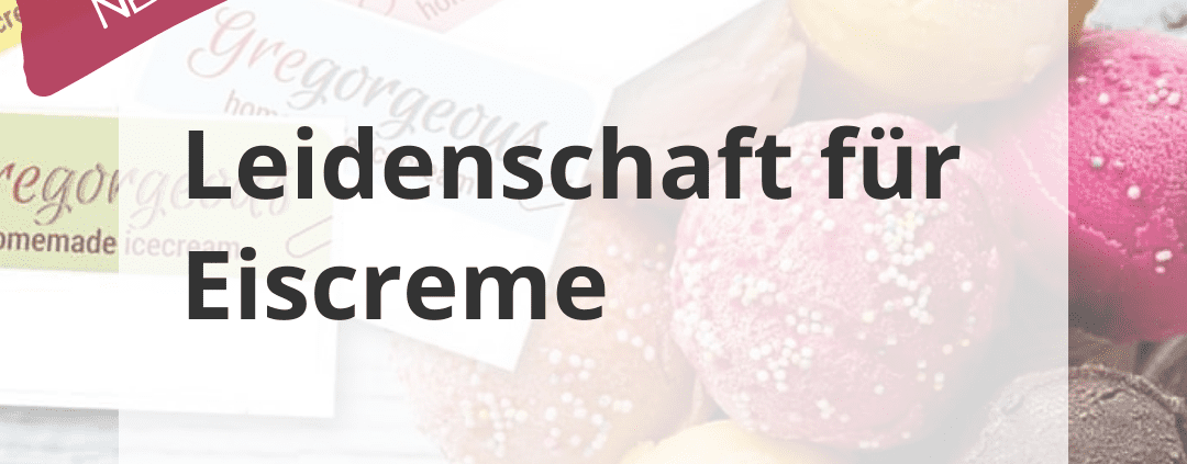 Eiscreme und Etiketten