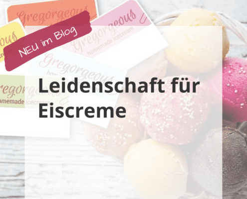 Eiscreme und Etiketten