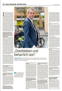 Vorschau eines Presseartikels des Hohenloher Tageblatt - Interview mit Gregor Heilmaier